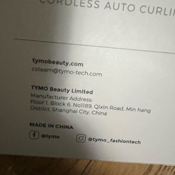TYMO CURLGO 1 Inch CORDLESS‎ AUTO CURLING IRON NIB - Picture 9 of 9